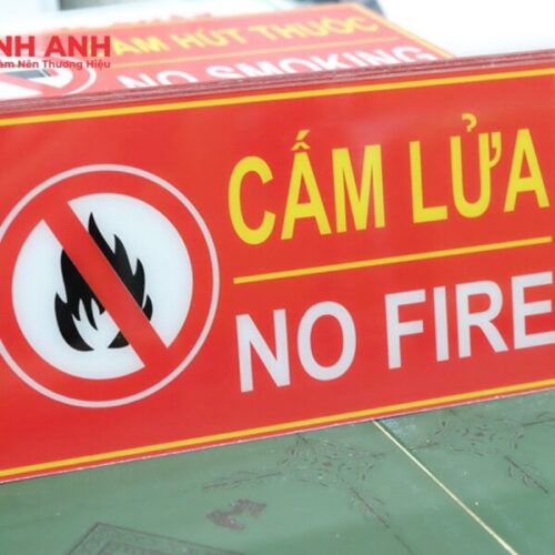 Biển Mica Cấm Lửa - Ảnh 3