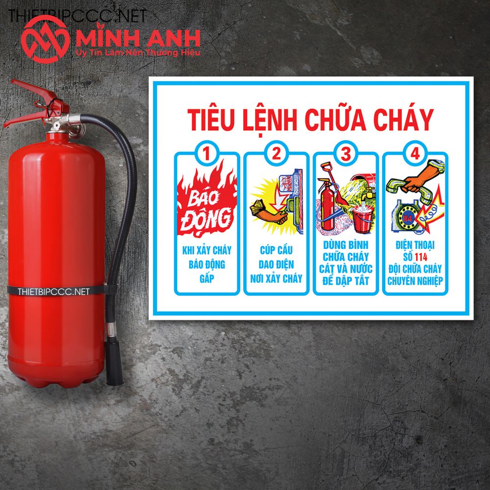 Biển Mica Tiêu Lệnh Phòng Cháy Chữa Cháy