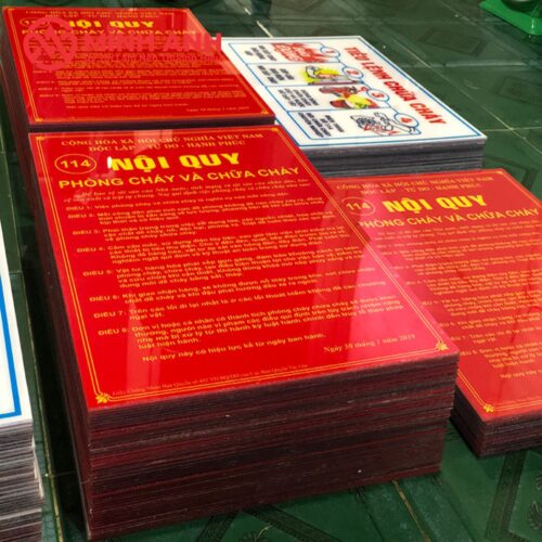 Biển Nội Quy Phòng Cháy Chữa Cháy - Ảnh 4