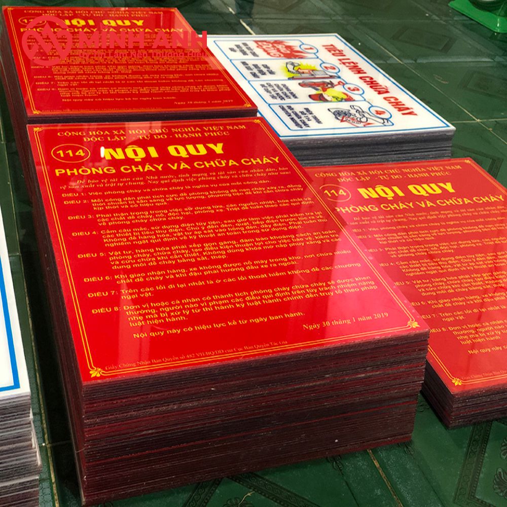 Biển Nội Quy Phòng Cháy Chữa Cháy - Ảnh 4