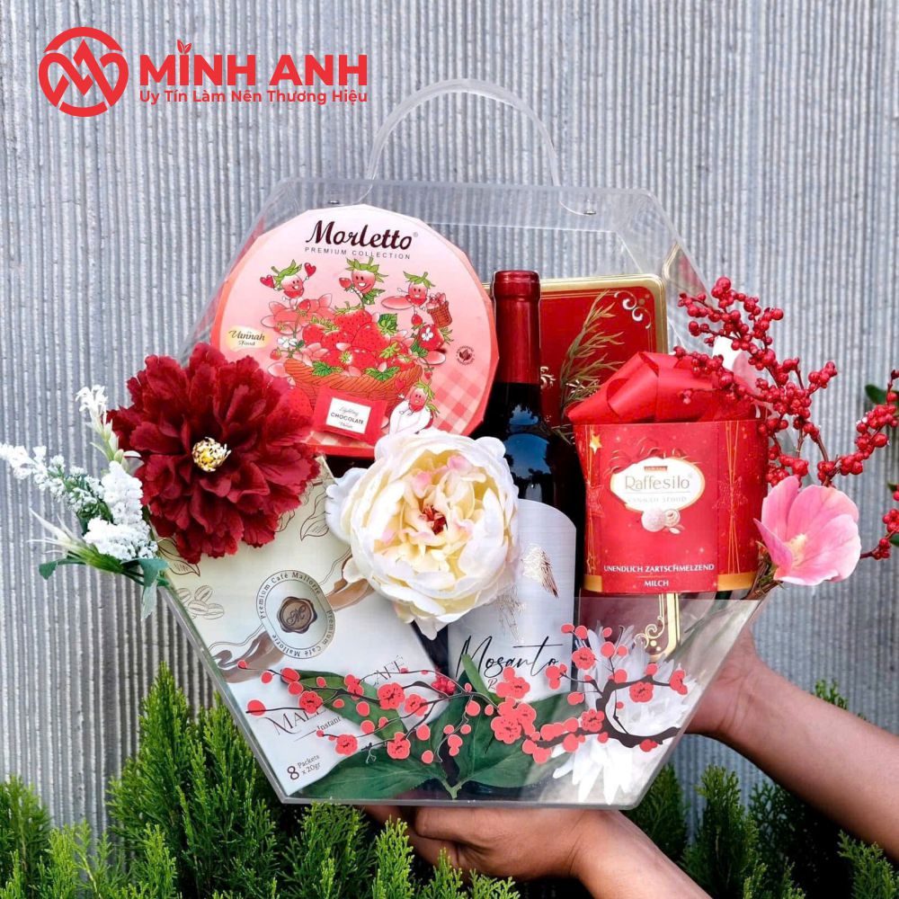 Hộp Mica Lục Giác Đựng Hoa – Quà Tết - Ảnh 5
