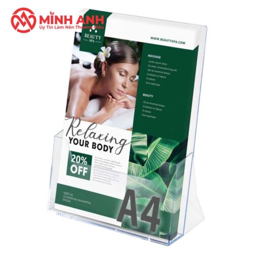 Kệ Mica Để Giấy A6 1 Ngăn - Ảnh 4