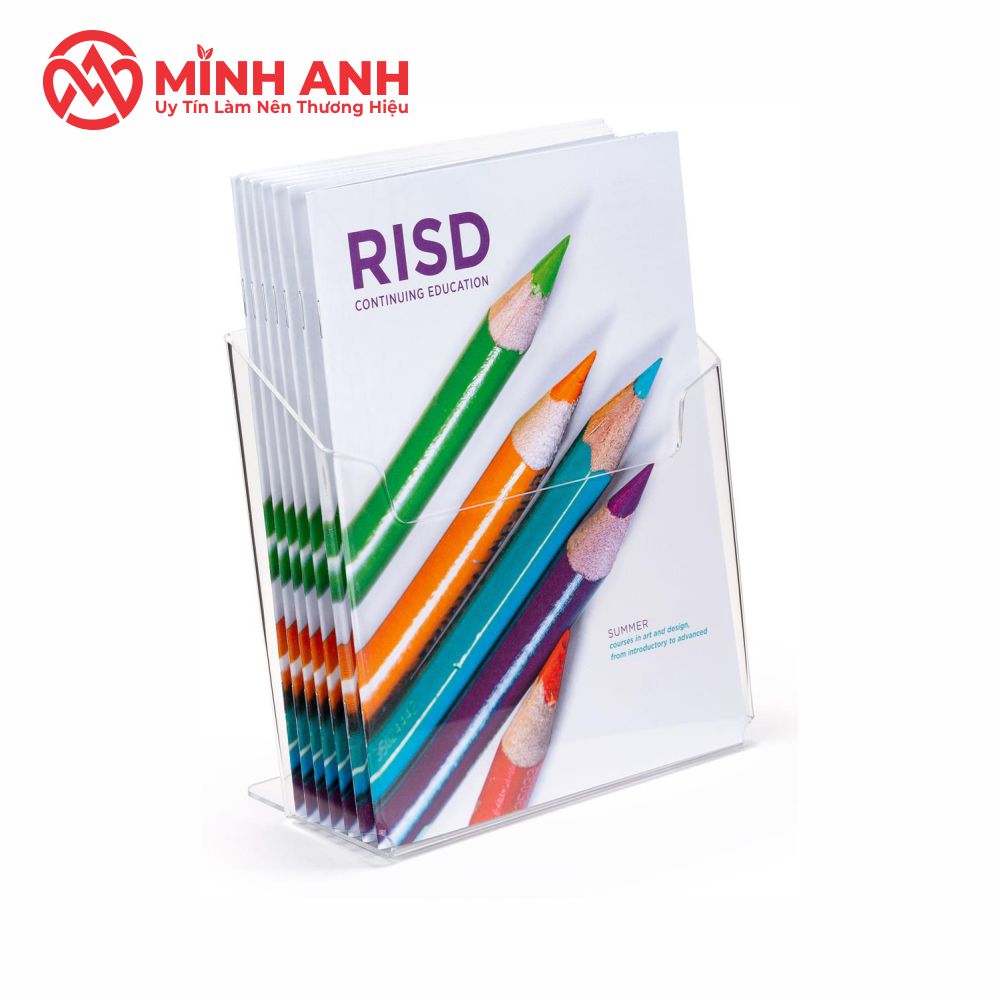 Kệ Mica Để Giấy, Tờ Rơi, Hồ Sơ A4, A5, A6 1 Tầng