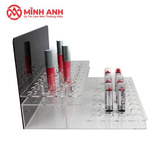 Kệ Mica Trưng Bày Son Môi 2 Tầng