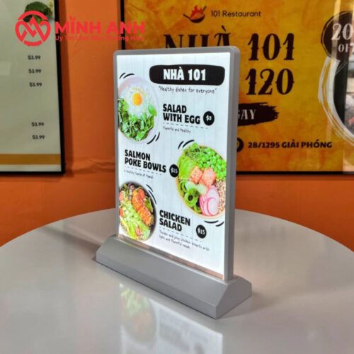 Alternative view of Bảng Menu Led Để Bàn 2 Mặt Tích Điện